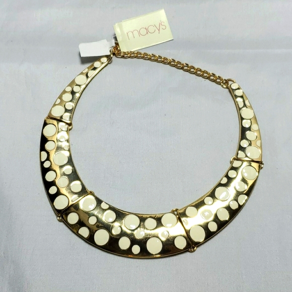 MACY'S metal necklace gold/neutral - Picture 2 of 3